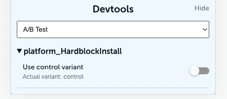 A/B Test DevTools